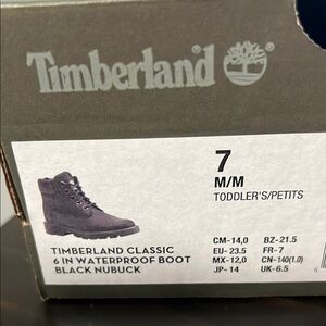 Timberland Toddler Black Waterproof Boots